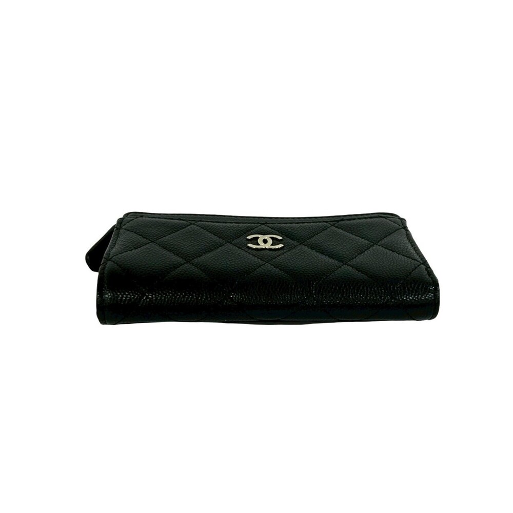 CHANEL Authentic Black Caviar Leather Wallet - Picture 6 of 9